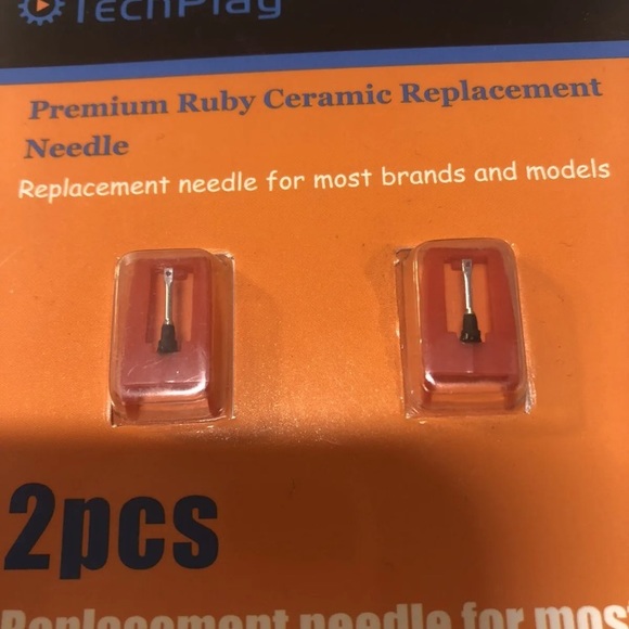 TechPlay replacement needle for record player fits most record players 2 packs - Picture 2 of 6